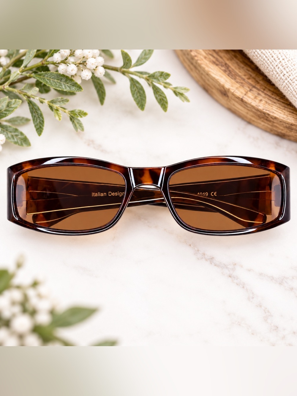 Tortoiseshell Brown Italian Design Sunglasses